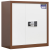 龙之泰 国保锁保密柜智能储物柜 咖白套色矮柜带抽