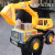 儿童工程车益智男孩车玩具套装超大号耐摔滑行运输挖掘机模型合金 三角恐龙运输车