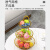 林家小子水果盘客厅家用现代简约北欧风轻奢创意铁艺多层水果篮干果盘糖果 三层白色