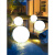 发光水池灯圆球灯草坪地擦充电户外防水球形灯游泳池装饰灯 接电款直径40cm 可低压