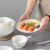 Debo德铂碗筷勺子46件套防滑防烫陶瓷饭碗小汤勺组合家用现代餐具套装 46件套