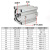 点胶机纺织机械CDQ2B薄型气缸CQ2B16-5/10/15/20/25/30/35/40*50D CQ2B1635D普通款