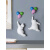 呈怠北欧创意墙面气球熊壁饰装饰挂件客厅儿童房卧室墙壁背景墙上挂饰 气球熊摆件-奔跑