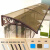 维诺亚铝合金支架雨棚耐力板无声家用阳台窗户大门空调遮阳遮雨蓬 加强款咖啡色铝合金支架+透明棚 伸出60*100厘米整套雨篷(2架)