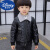 迪士尼（Disney）男童皮衣外套加绒加厚2022年新款儿童韩版皮棉衣秋冬款洋气中小童 黑色 130cm