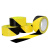 元族 PVC黑黄警示胶带 贴地斑马胶带33米地面标记黄黑划线地板警示胶带 10cm宽*18m长