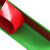 比鹤迖 BHD-1848 PVC塑料防撞条护角条 红色4cm宽-1米 1件