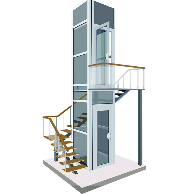 家用电梯二三四五六层小型电梯专业液压曳引式豪华别墅观光电梯 2层到8层定制  详询客服