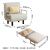 新颜值主义折叠沙发床两用沙发单人折叠床办公室午休床客厅小沙发椅YZ901 米色布艺190*120cm