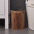 MUJIE仿木纹垃圾桶2024新款大容量客厅厨房商用纸篓 【12升】正方形宽压圈木纹