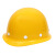 七格匠 玻璃钢安全帽工地加厚防砸头盔建筑施工劳保透气安全帽 增强玻钢型加厚款不带透气孔橙色 