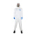 杜邦（DUPONT）防护服TBM001特卫强舒适透气带帽连体服防粉尘玻璃纤维油漆喷雾 白色 M 