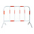 锦安行 铁马护栏隔离栏道路交通安全防护栏临时施工围栏商场活动排队围挡 高1*宽1.5m 红白色