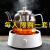 茶壶套装家用煮茶器全自动电陶炉大容量耐高温加厚过滤玻璃烧水壶 700ml 圆肚蒸茶壶+2个把杯+800W