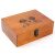承琉木质收纳盒带锁实木箱子创意精致小木盒复古桌面古风首饰文玩盒子 乳白色 小号-原色无图
