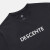 迪桑特（DESCENTE）T恤男女情侣款字母标时尚休闲舒适运动圆领短袖t恤 黑色BLK0 85 S
