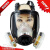 防毒面具化工喷漆专用消防尘装修油漆打磨全面罩 唐丰大视野+0.5米管+8号罐