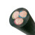 佳雁 国标铜丝软电缆 YC 3*16平方重型橡套线 户外耐磨电源线 1米