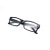 超轻高清树脂片塑料架舒适远视镜100-400度中老年眼镜平光 0° 亮黑平光 无度数