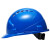 福青衿 安全帽 工地建筑头盔 全帽蓝色-ABS材质 1顶