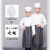 磐古精工食堂厨师工作服厨师服长袖订做防水 短袖 4XL 