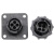 国产 4芯插头 206429-1 史密码 SMEMA 206430-1 圆形 黑色 连接器 单公芯2064291
