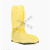 酸碱鞋套化工化学品液体实验防护防硫酸防酸碱鞋套靴套pvc危化品 黄色防化鞋套(50双) 更大码