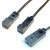 传感器三线npn常开常闭24V电感式限位金属感应微小型方形 BX1-H2 一米  NPN常开 BX1-F2 两米 NPN常开