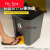 适用脚踏带盖厨房环卫桶脚踏式商用大加厚 50升灰桶灰盖桶2卷垃圾袋