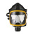 尚琛防毒面具全面罩喷漆专用打磨护目化工焊工放毒氧气面罩防烟安全 黄边柱形面具主体5号小罐