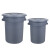 卡英 圆形塑料桶 大容量储水桶 工业物业桶 水桶带盖 C型100L