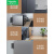 名迪冰箱专用内嵌式插座面板型五孔隐形86嵌入式防水开 灰色10a普通版
