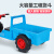 新款电动拖拉机儿童可坐人小男孩宝宝手扶双人遥控玩具车四轮汽车 高配蓝色+硬座+双驱12V10A电瓶+ 双驱动