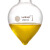 kuihuap 葵花梨形烧瓶 鸡心瓶高硼硅厚壁实验室玻璃仪器 鸡心瓶50ml/19#,5个起订 