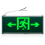 敏华电工（MINHUA）消防应急灯LED安全出口疏散标志灯停电诱导逃生指示牌5W 单面向右(后出线)