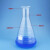 铸固 玻璃三角烧瓶 实验室高硼硅玻璃带刻度平底锥形瓶 广口250ml 