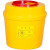 利器盒针头圆形锐器盒黄色医院用垃圾桶一次性废物诊所废弃桶 4L50个