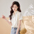 皮尔卡丹法式醋酸缎面白衬衫女2024夏季薄款设计感垂感小众通勤OL气质衬衫 白色 S