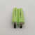 镍氢NI-MH5号AA尖头平头1.2V2.4V带焊脚焊片话筒剃须刀理发器电池 绿色3000+ - 焊片2.4V