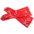 君御（Exsafety）红PVC手套 加长防水防护手套 60CM7960 