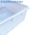 塑料冷冻盘物料工具长方形塑料盆海鲜生鲜冰盘白盆塑料盘白色收纳 白色上外长宽高400*300*95mm
