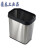无盖垃圾分类不锈钢垃圾桶厨房客厅双桶大号干湿分离两用纸篓 16L双桶+16L双桶组合