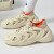 Supnba212024新款大码EVA高弹橡塑厚底柔软椰子鞋舒适透气飞织棉套洞洞鞋 白色 43
