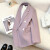 La Chapelle Sport2024春秋新款紫色休闲西装外套女韩版小个子感时尚洋气小西服 紫 XL115-130斤