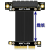 定制4.0PCI-Ex4延长线转接x4支持网卡硬盘USB卡ADT定制HXM6763 R22SL-TL 4.0 双直角 0.80m