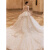 蕉京法式长袖轻主婚纱礼服2024新娘结婚v领质感重工长款拖尾 白色 齐地款 s