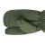 筑采（ZHUCAI）防寒手套 冬季加厚老式手套户外工作防风连指羊羔绒棉手套 军绿色（挂脖） 三指手套一双 