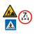 高速公路道路施工预告标志牌改道警示速反光指示牌标识牌全国标 国标加重款+铝板+高强膜注意交 10x10x10m