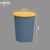 中环力安 办公室大容量翻盖垃圾桶收纳纸篓 大号蓝色ZHLA-8968