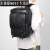 吉恩缇男士双肩背包新款真皮质感大容量韩版出差商务电脑包旅行学生包 【升级加厚】黑色